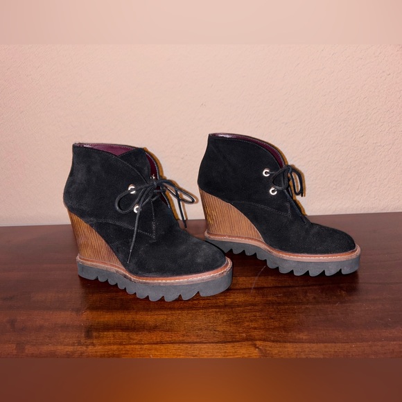 Bcbgeneration Women's Nariska Wedge Lace Up Bootie (Sz 6.5) - GUC - Picture 2 of 4